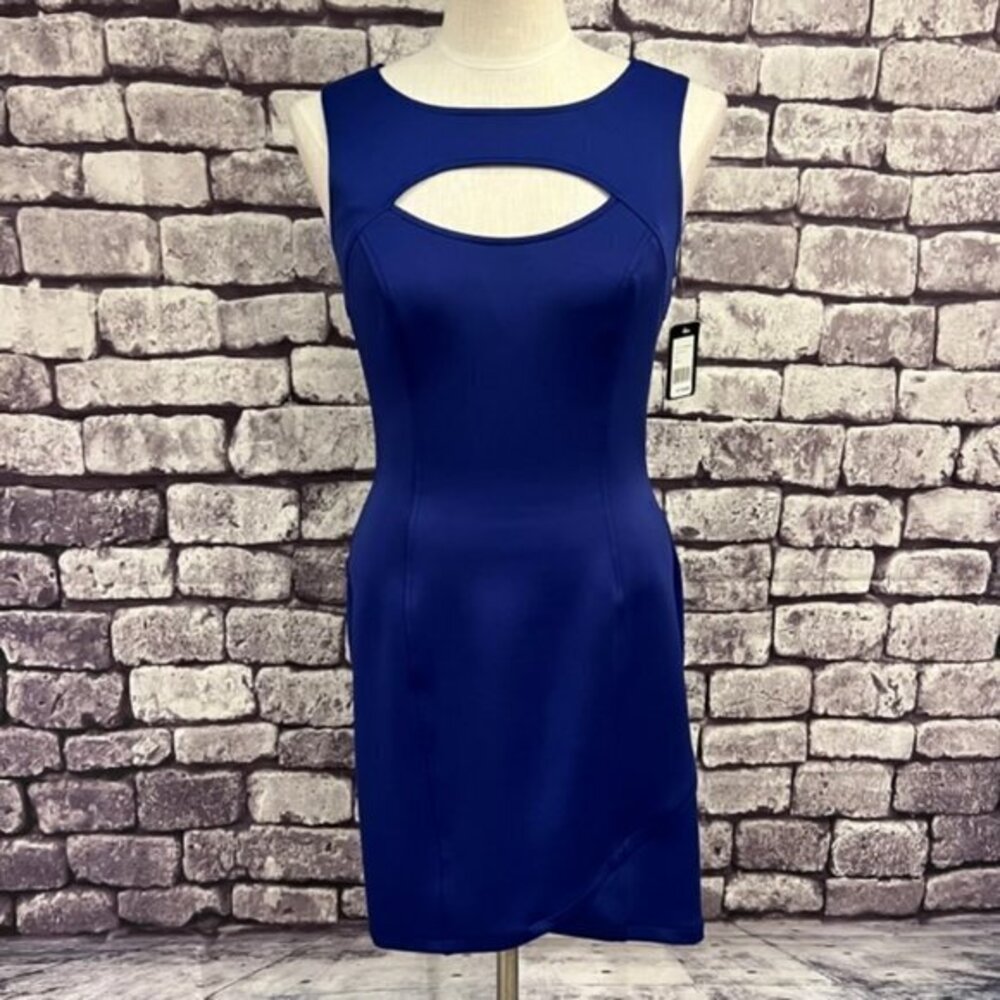 Guess NWT Blue Sleeveless Cut Out Dress Size 8
